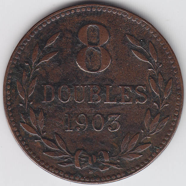 () Монета Остров Гернси 1903 год   &quot;&quot;     VF