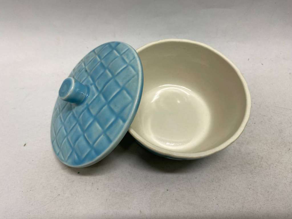 Масленка с крышкой керамика СССР