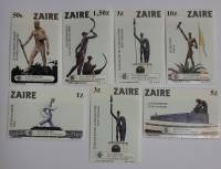 --  Набор марок Заир 7 шт.  Негашеные , III O