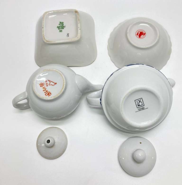 Чайники заварочные 2 шт + пиалы 2 шт