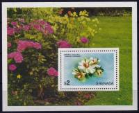 (№1975-40) Блок марок Гренада 1975 год "Pereskia aculeata", Гашеный