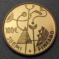 (№2007km137) Монета Финляндия 2007 год 100 Euro (90-летие Независимости)