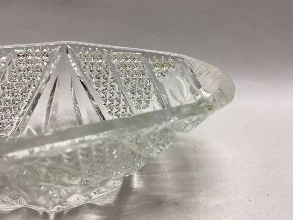 Салатник ладья хрусталь СССР