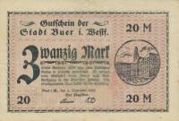 (№1918) Банкнота Германия 1918 год "20 Mark"