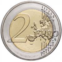 (024) Монета Германия (ФРГ) 2020 год 2 евро "Коленопреклонение в Варшаве. 50 лет" Двор J Биметалл  U