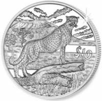 (№2007) Монета Сьерра-Леоне 2007 год 10 Dollars (Гепард)