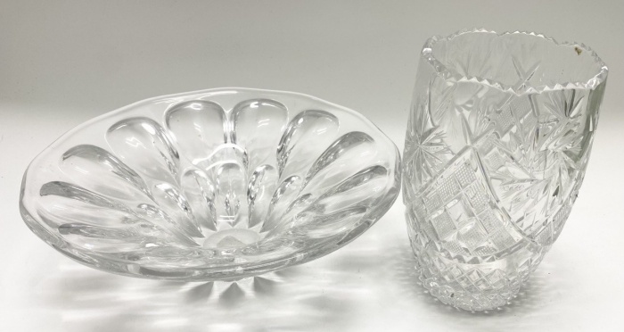 Ваза хрусталь + Фруктовница стекло 