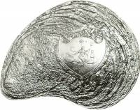 (№2014) Монета Палау 2014 год 5 Dollars (Hyriopsis cumingii - серебро)