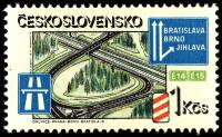 (1981-027) Марка Чехословакия "Дорожная развязка"    Выставка 'Успехи Социалистических достижений' I