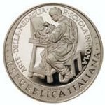 (№2007km297) Монета Италия 2007 год 10 Euro (Художественная Школа И Медали)