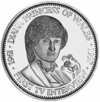 () Монета Либерия 1997 год 5 долларов ""   AU