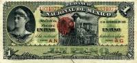 () Банкнота Мексика 1913 год 1  ""   UNC