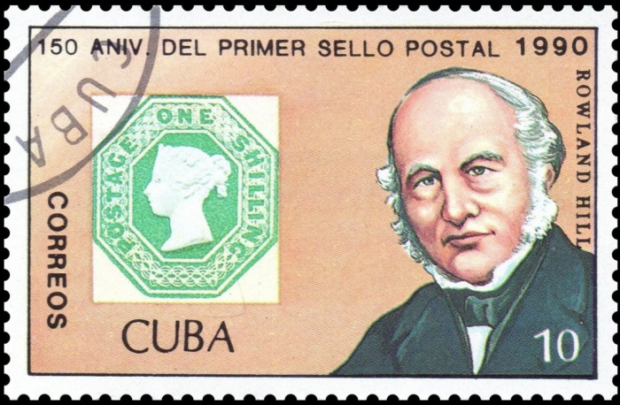 (1990-033) Марка Куба &quot;Марка Англии 7&quot;    150 лет почтовой марке III Θ