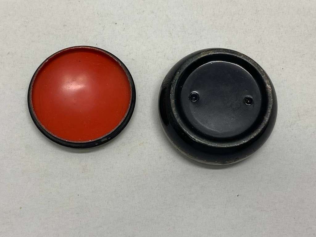 Шкатулка круглая, Палех лаковая миниатюра