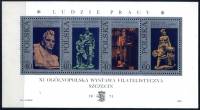 (1971-093) Блок марок Польша "Скульптуры"    Скульптуры рабочих III O