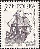 (1964-012) Марка Польша "Голландское торговое судно"   Парусные суда III Θ