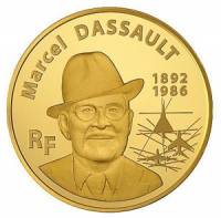 (№2010km1688) Монета Франция 2010 год 50 Euro (Марсель Дассо)