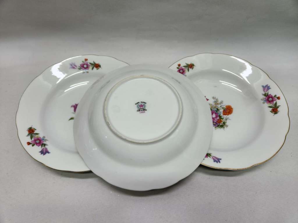 Тарелки суповые Tono China 3 штуки Япония