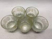 Стопка хрусталь алмазная резка 5 шт