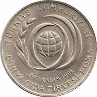 () Монета Турция 1996 год 50000  ""   Нейзильбер  UNC