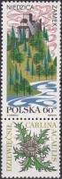 (1969-020) Марка + купон Польша "Руины замка Недзица"   Туризм III Θ