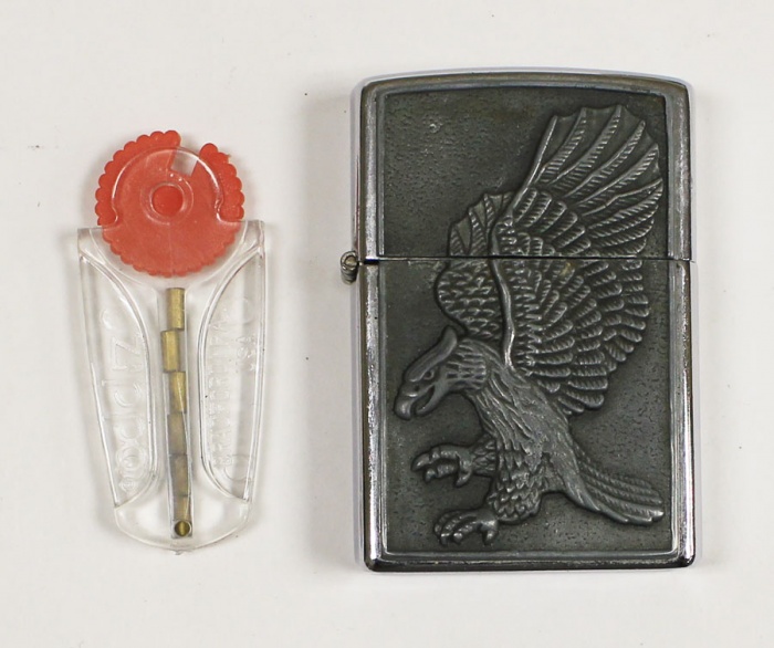 Зажигалка Zippo с гравировкой &quot;Орёл&quot;, США (см. фото)