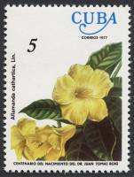(1977-031) Марка Куба "Алламанда слабительная"    Цветы III Θ