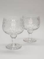 Бокалы 2 шт хруталь широкие красивые праздничные