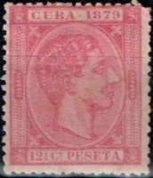 (№27) Марка Куба 1879 год "Король Альфонсо XII", Гашеная