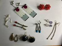 Набор украшений 9 пар серьги, клипсы