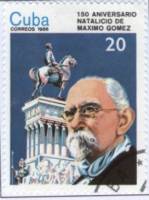 (1986-025) Марка Куба "Максимо Гомес"    150 лет со дня рождения Максимо Гомеса III Θ