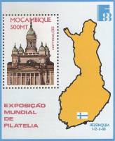 (№1988-21) Блок марок Мозамбик 1988 год "Кафедральный собор в Хельсинки", Гашеный