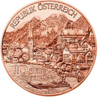 (030, Cu) Монета Австрия 2016 год 10 евро &quot;Верхняя Австрия&quot;  Медь  UNC