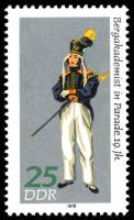 (1978-036) Марка Германия (ГДР) "Горняк"    Народные костюмы III Θ
