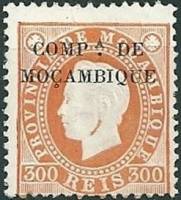 (№1892-9) Марка Мозамбик 1892 год "Король Луиш I", Гашеная