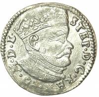 (№1585) Монета Польша 1585 год 3 Grossus
