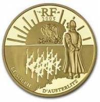 (№2005km1433) Монета Франция 2005 год 20 Euro (200-й битвы при Аустерлице)