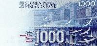 (,) Банкнота Финляндия 1986 год 1 000 марок    UNC