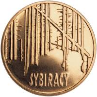 (162) Монета Польша 2008 год 2 злотых "Сибирские изгнания"  Латунь  UNC