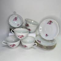 Чашки блюдца чайные пары KAHLA ГДР 11 предметов