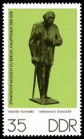 (1976-040) Марка Германия (ГДР) "Герман Данкер"    Музейные экспонаты III Θ