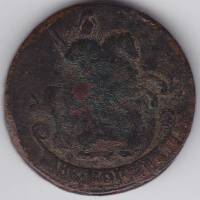 1767 Монета Россия 1767 год 2 копейки  Медь  VF