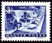 (1964-024) Марка Венгрия "Транспортер"    Почтовые и телекоммуникационные системы (Стандартный выпус