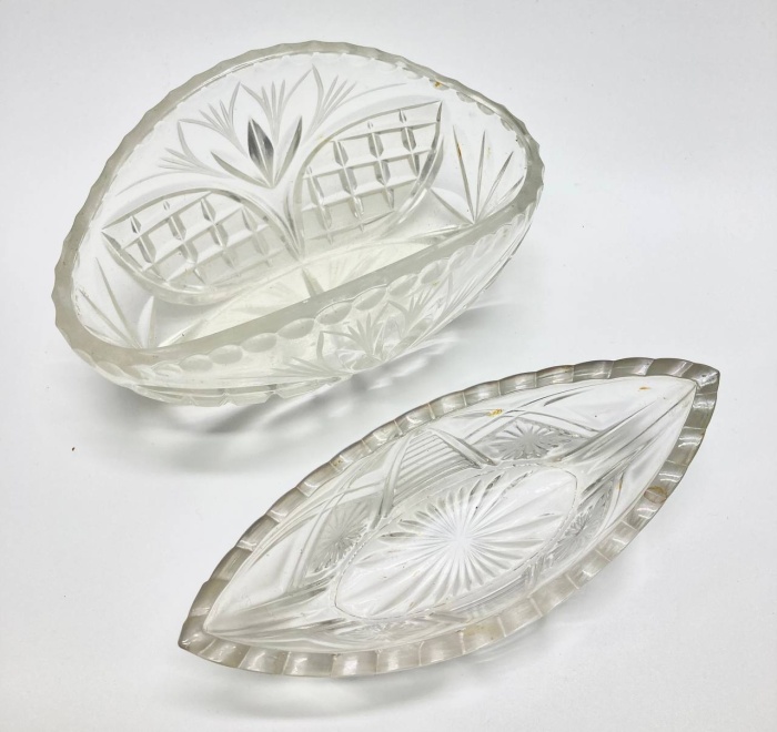 Салатники, хрусталь, СССР, 2 шт
