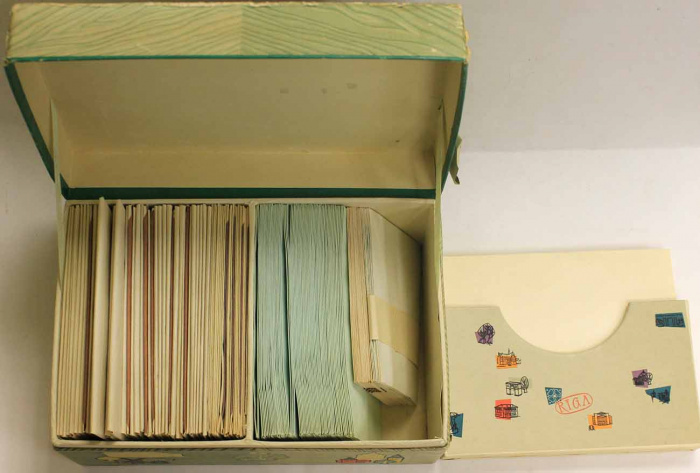 Ларец почтовый набор рига 1970е.г. конверты бумага