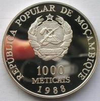 () Монета Мозамбик 1988 год 10000  ""   Биметалл (Серебро - Ниобиум)  UNC