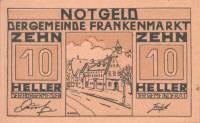 (№1920) Банкнота Австрия 1920 год "10 Heller"