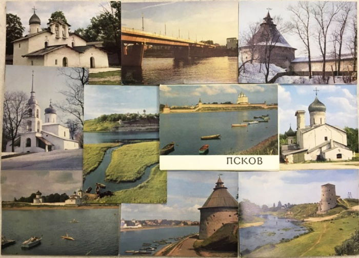 Набор открыток &quot;Псков&quot;, 10 шт., 1973 г.