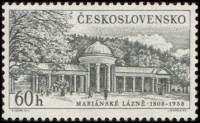 (1958-030) Марка Чехословакия "Марианске Лазне"    Чехословацкие Спа II Θ