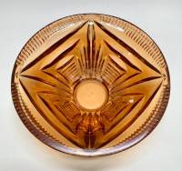 Салатник ваза, цветной хрусталь, СССР